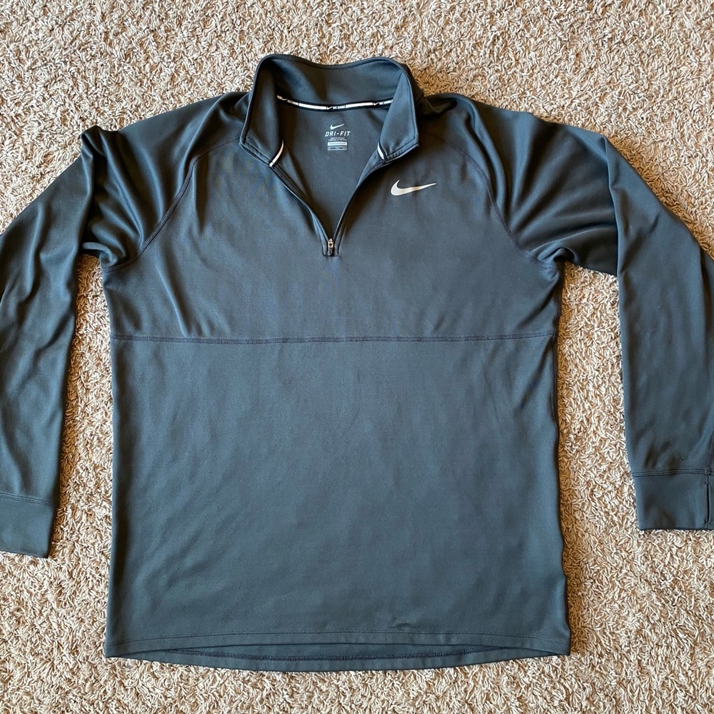 Men’s Nike Running 1/4 Zip XXL gray